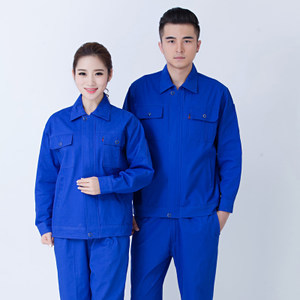 長(zhǎng)袖工作服套裝男汽修維修工服4s店汽車美容工裝耐磨反光條勞保服